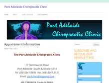 Tablet Screenshot of portadelaidechiropracticclinic.com